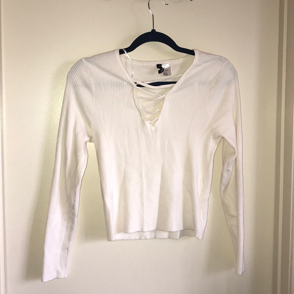 H&M tie-up sweater